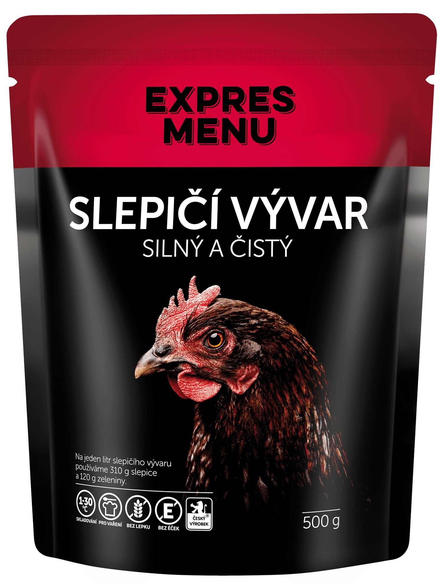 Hotová jídla - Expres menu Slepičí vývar 500g