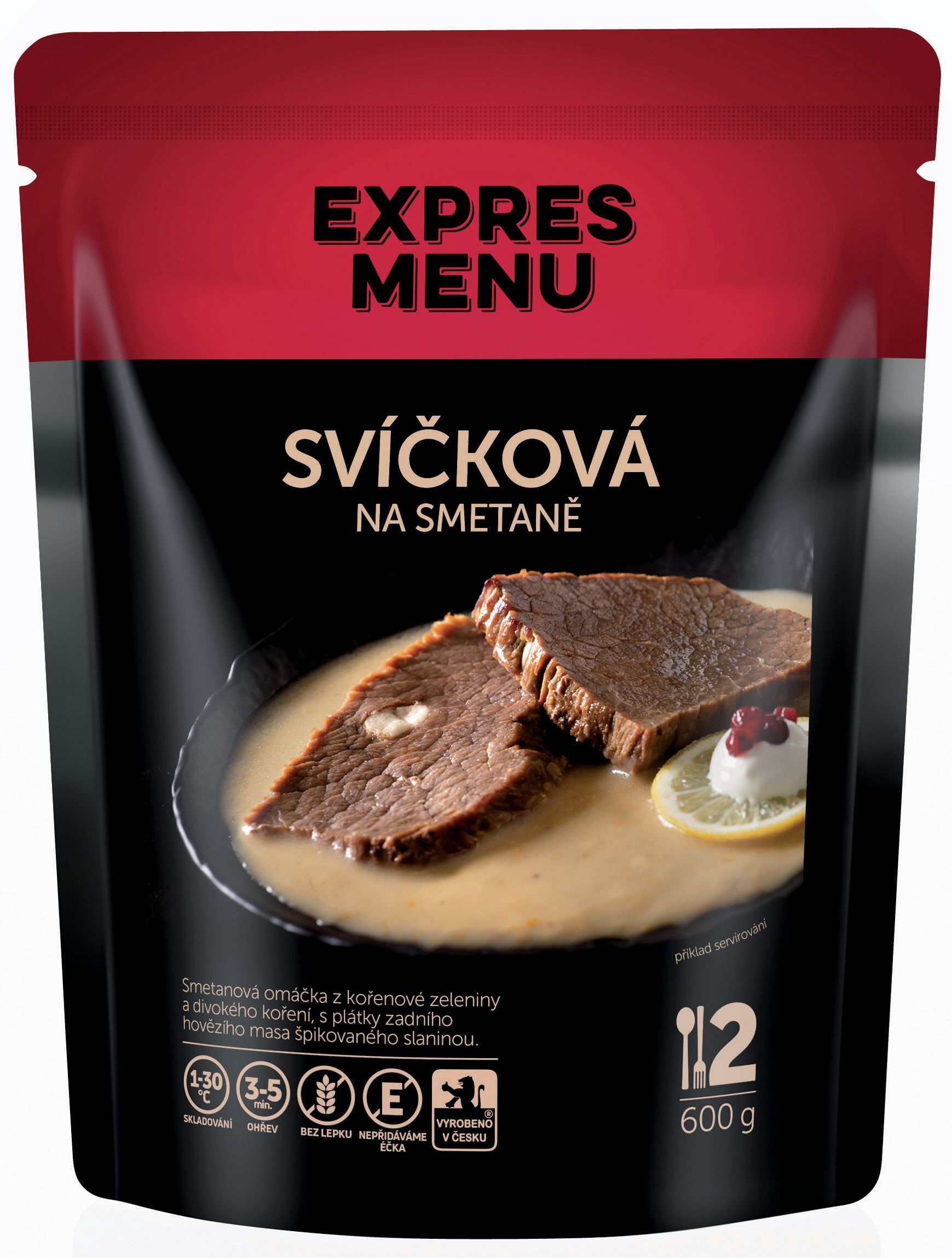 Hotová jídla - Expres menu Svíčková na smetaně, bez lepku 600g