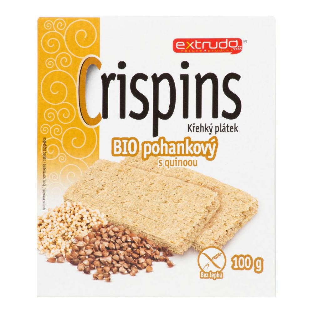 Pekárna a cukrárna - Extrudo Crispins BIO křehký plátek pohankový a quinoou 100 g