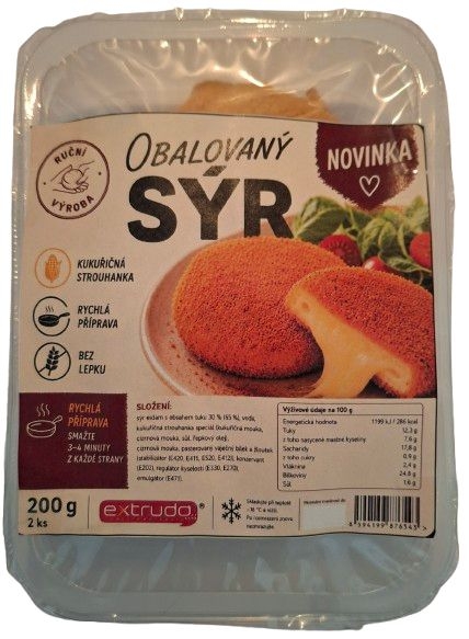 Zdravý svět - Extrudo Obalovaný sýr mražený 200g bez lepku