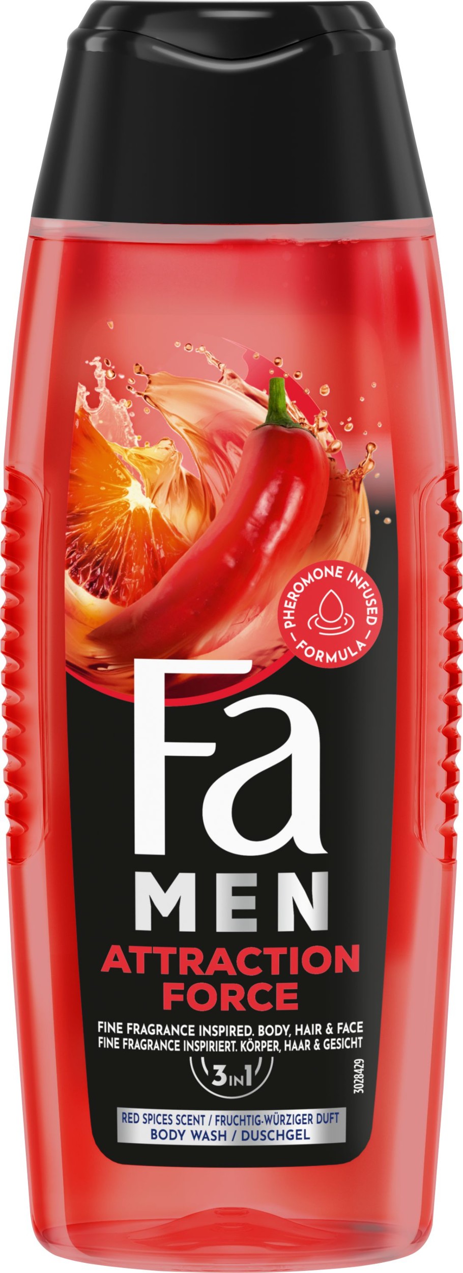 Drogerie a kosmetika - Fa Men Sprchový gel Attraction Force 250 ml