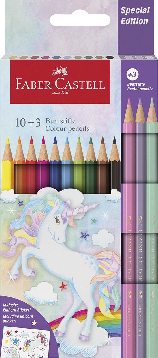 Domácnost a Zahrada - Faber Castell Pastelky  Unicorn 10+3 ks