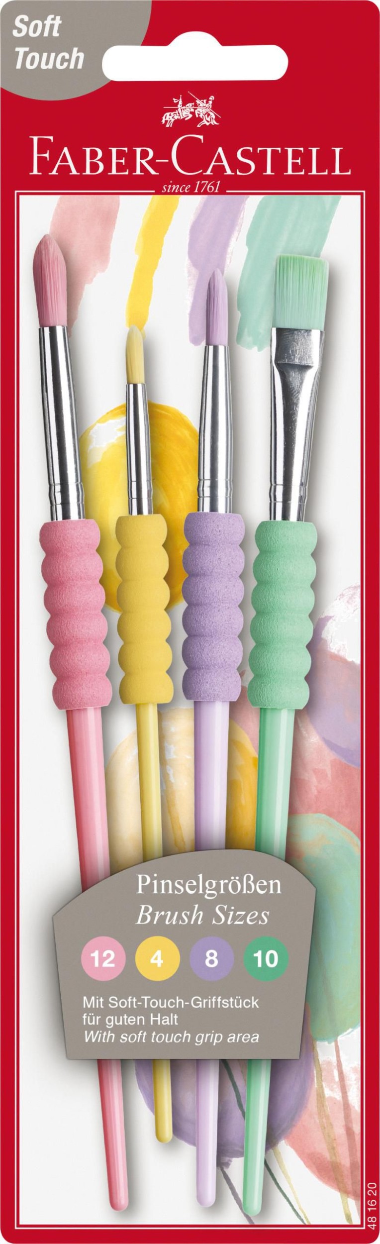 Domácnost a Zahrada - Faber-Castell Sada štětců Soft - pastelové, 4 ks