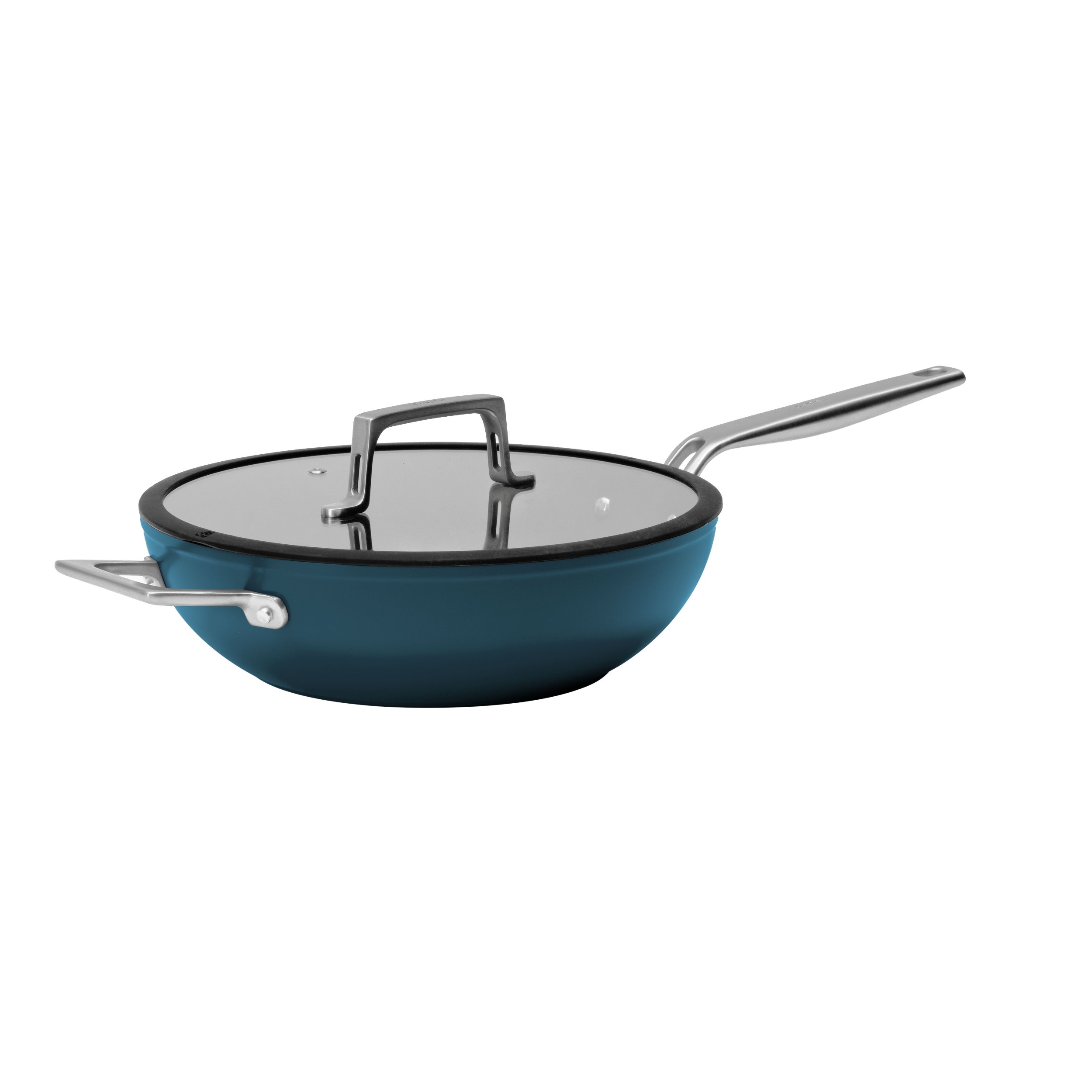 Domácnost a Zahrada - FABINI Wok pánev Meda 4.0, ø 28 cm - modrá