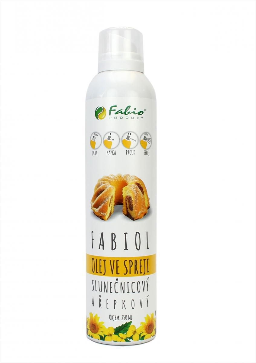 Trvanlivé potraviny - Fabio Produkt Fabiol Olej ve spreji slunečnicový a řepkový 250ml