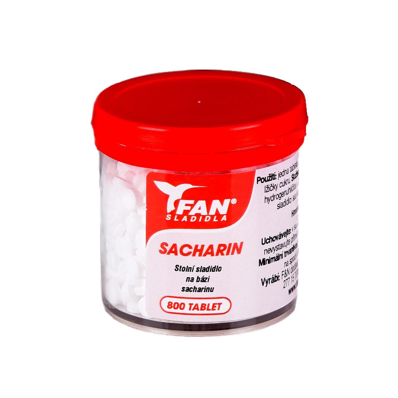 Trvanlivé potraviny - FAN Sacharin stolní sladidlo 800 tablet/50 g