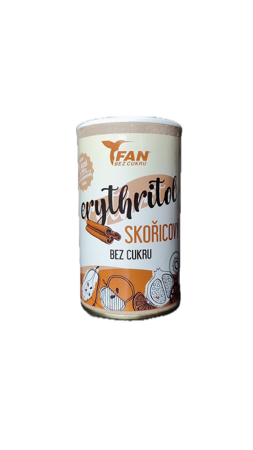 Trvanlivé potraviny - FAN sladidla Erythritol skořicový bez cukru 150g
