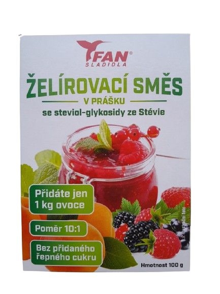 Trvanlivé potraviny - FAN Želírovací směs se Stévií 100 g