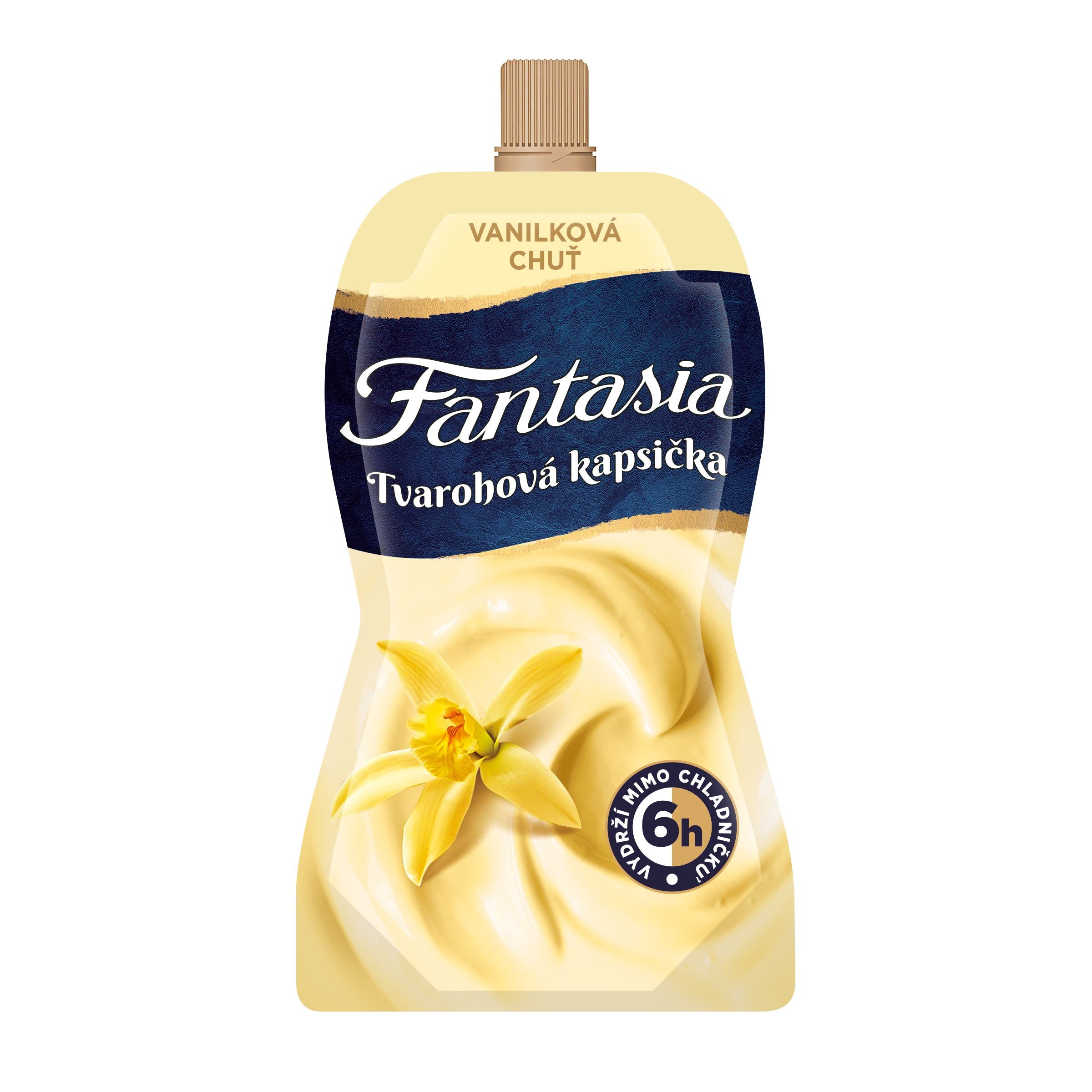 Mléčné a chlazené - Fantasia Kapsička s příchutí vanilka 120g