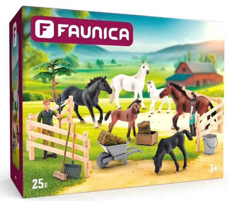 Svět dětí - FAUNICA Sada koní s lipicánem