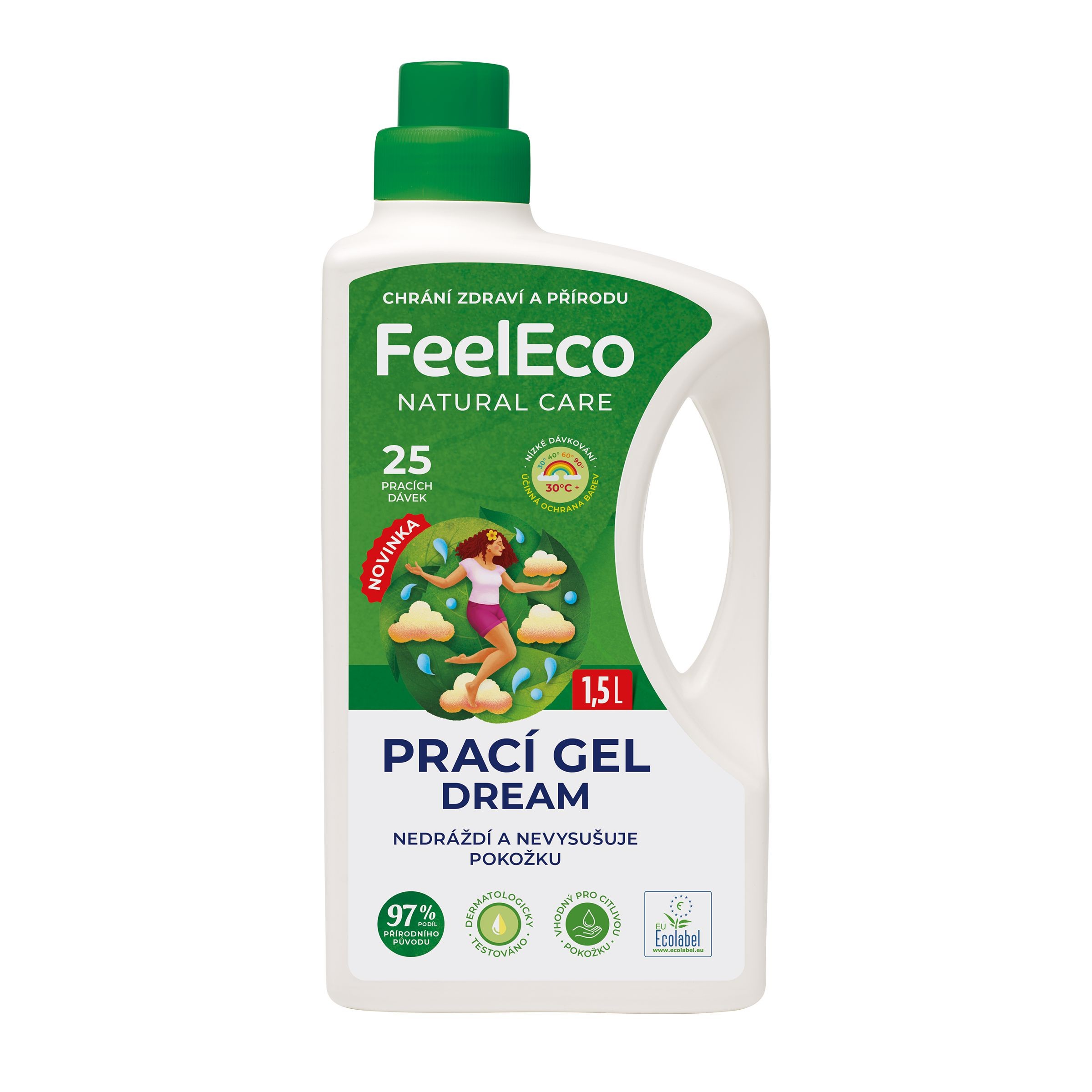 Drogerie a kosmetika - FeelEco Prací gel Dream 1,5 l, 25 pracích dávek