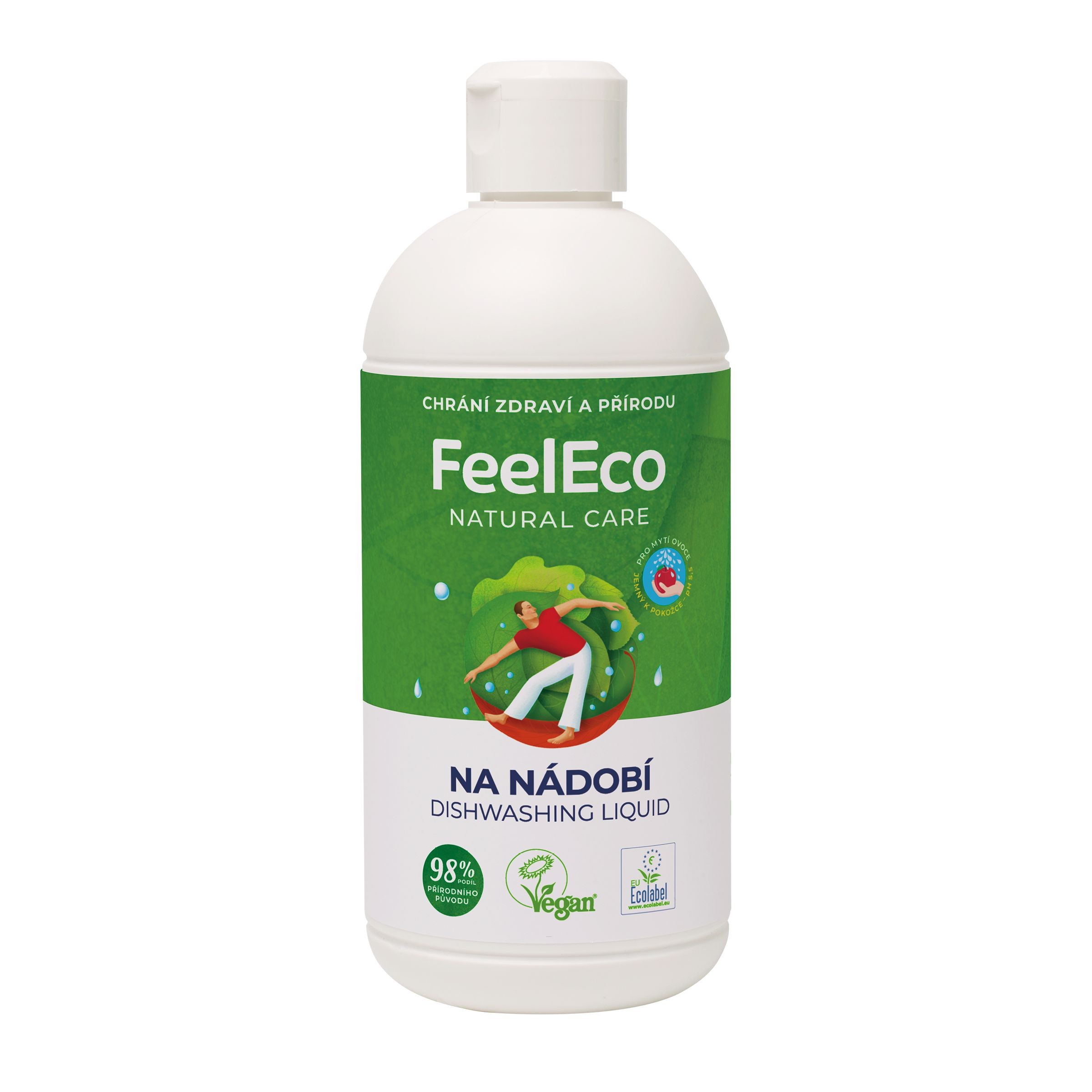Drogerie a kosmetika - FeelEco Prostředek na mytí nádobí, ovoce a zeleniny 500 ml
