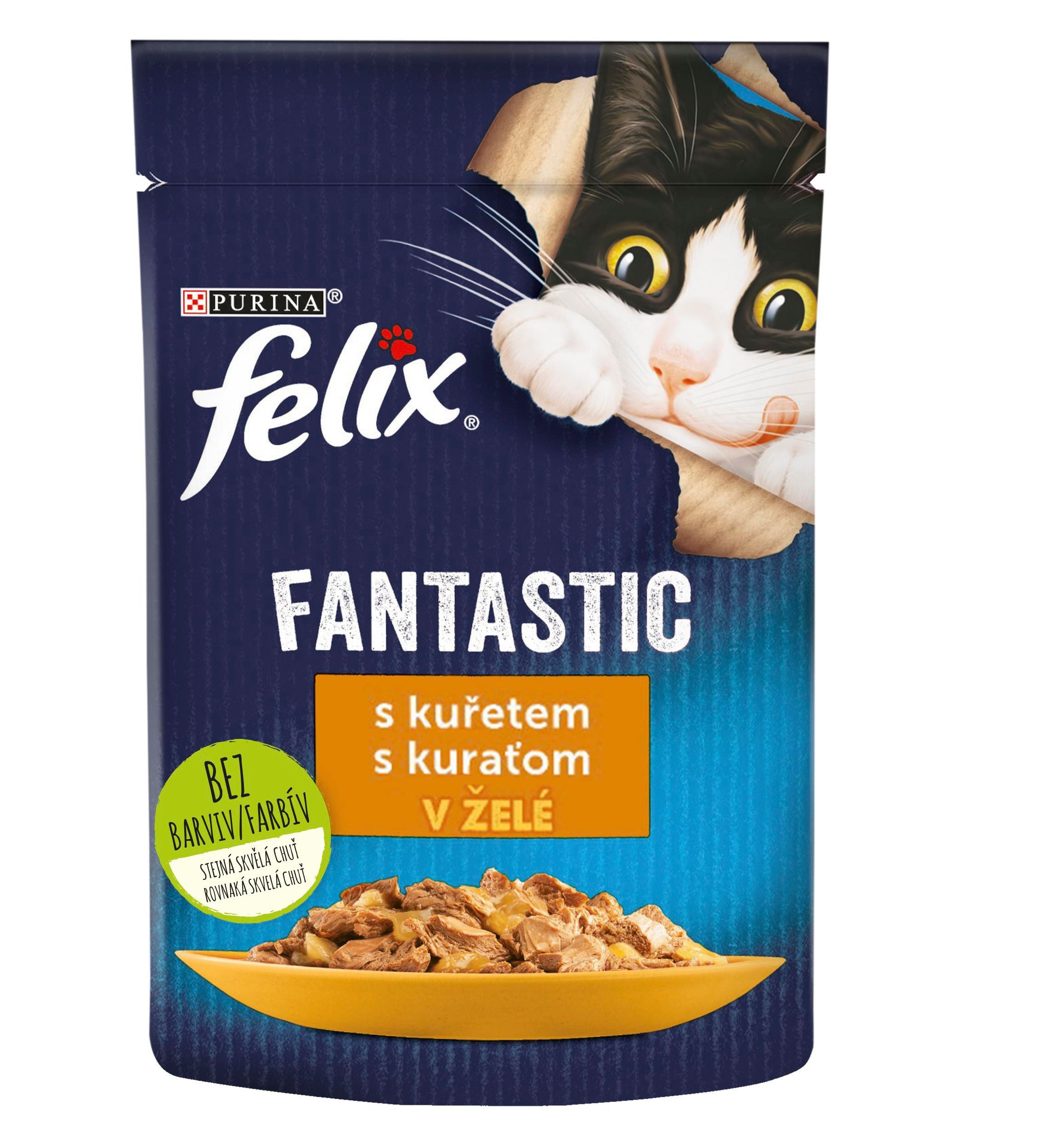 Svět zvířat - FELIX Fantastic kapsička s lososem v želé 85g