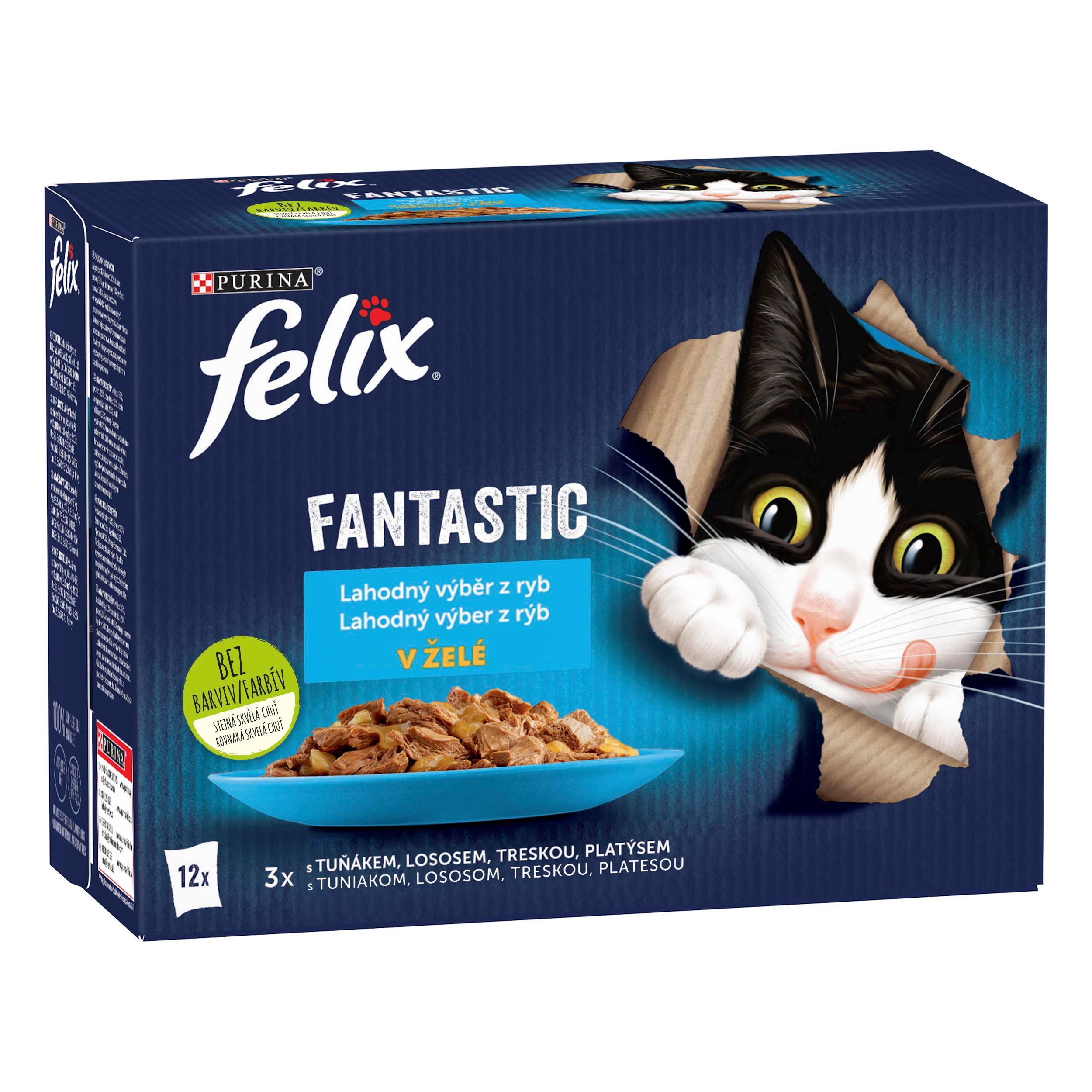 Svět zvířat - FELIX Fantastic Multipack lahodný výběr z ryb 12x85g