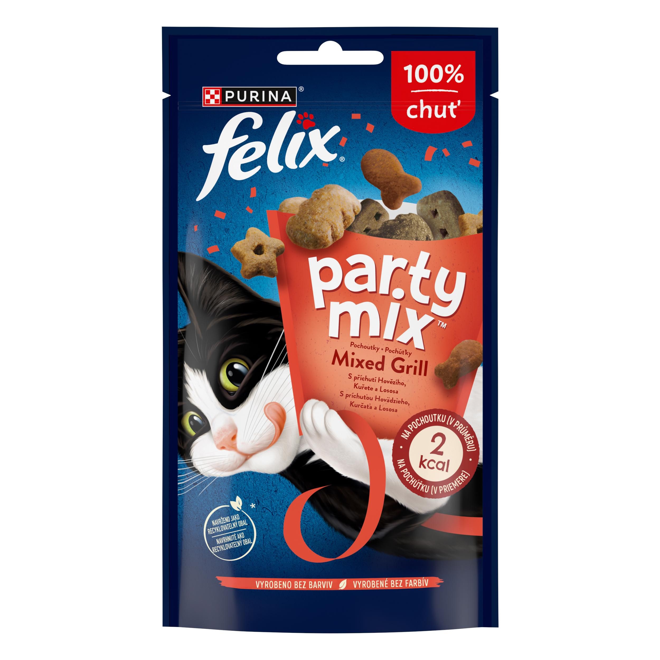 Svět zvířat - Felix Party Mix Mixed Grill 60 g