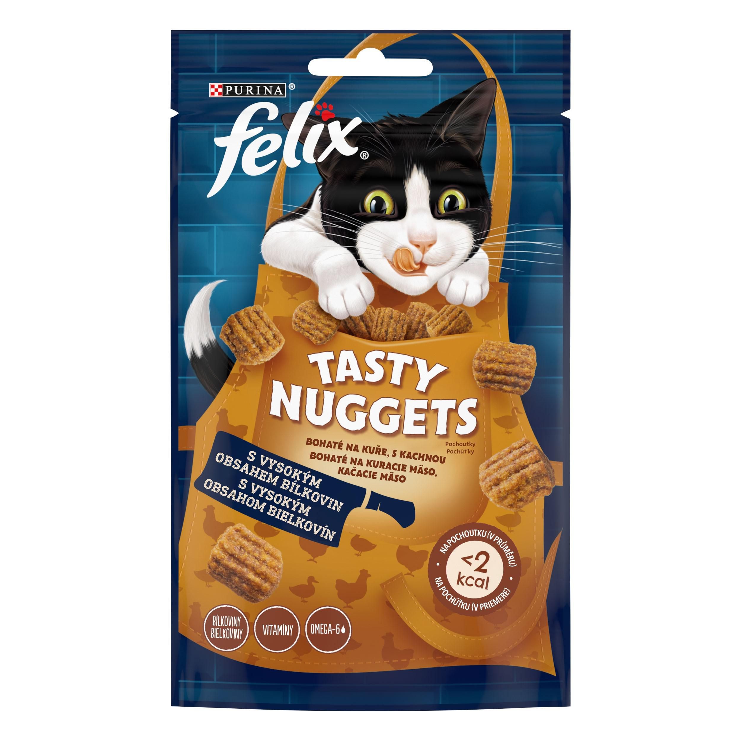 Svět zvířat - FELIX TASTY NUGGETS Chicken&Duck 50g