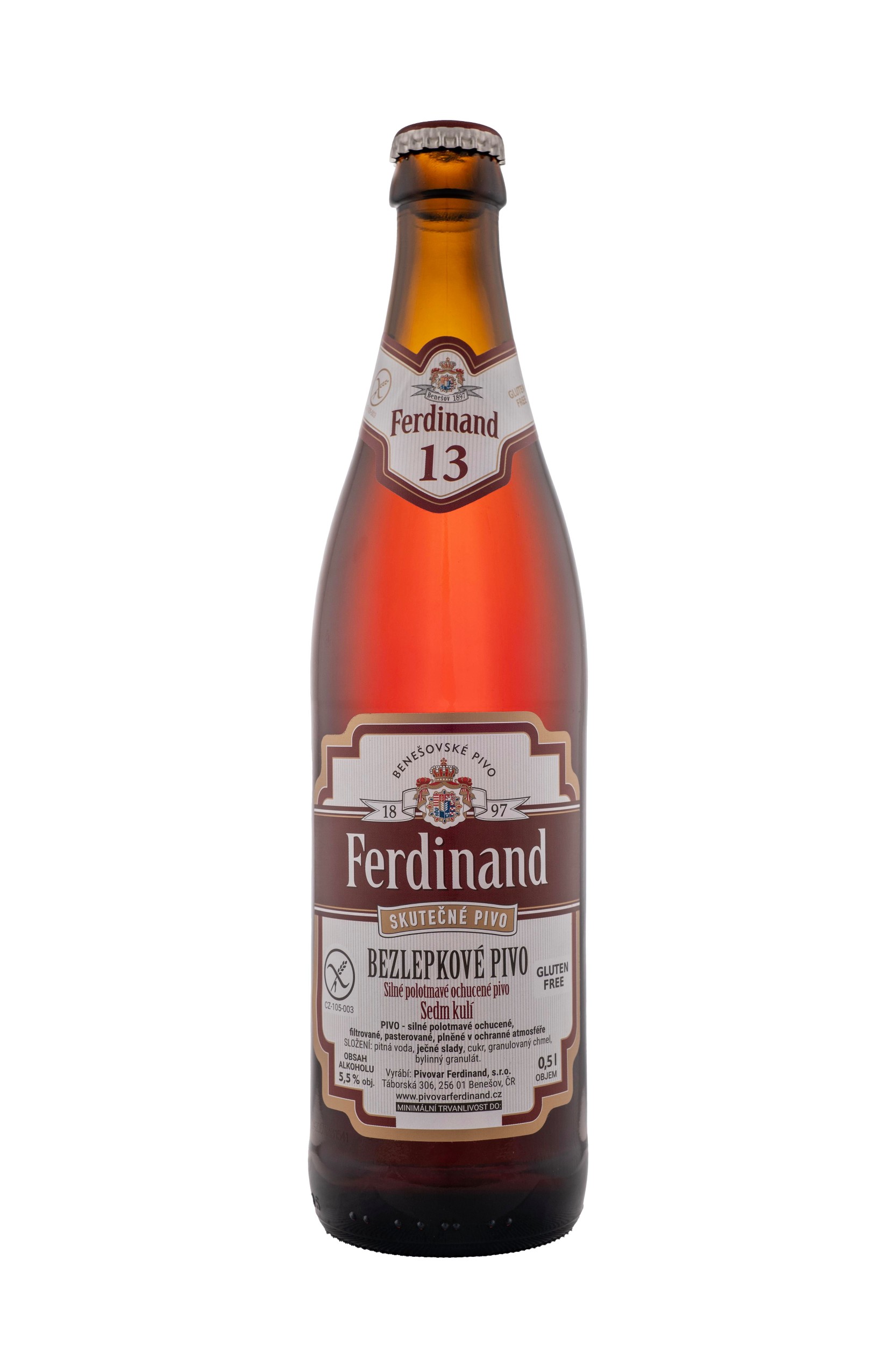 Zdravý svět - Ferdinad Sedm Kulí bezlepkové pivo 0,5l