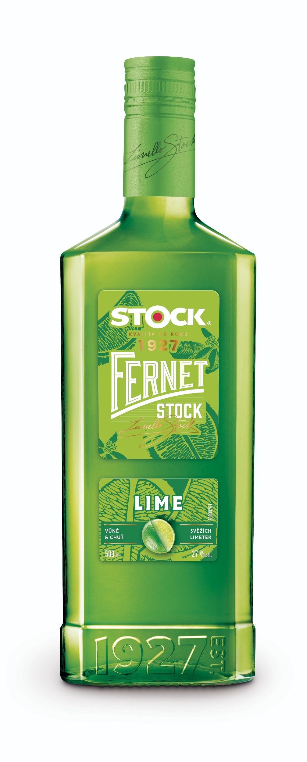 Fernet Stock Lime 27% 0.5l-0