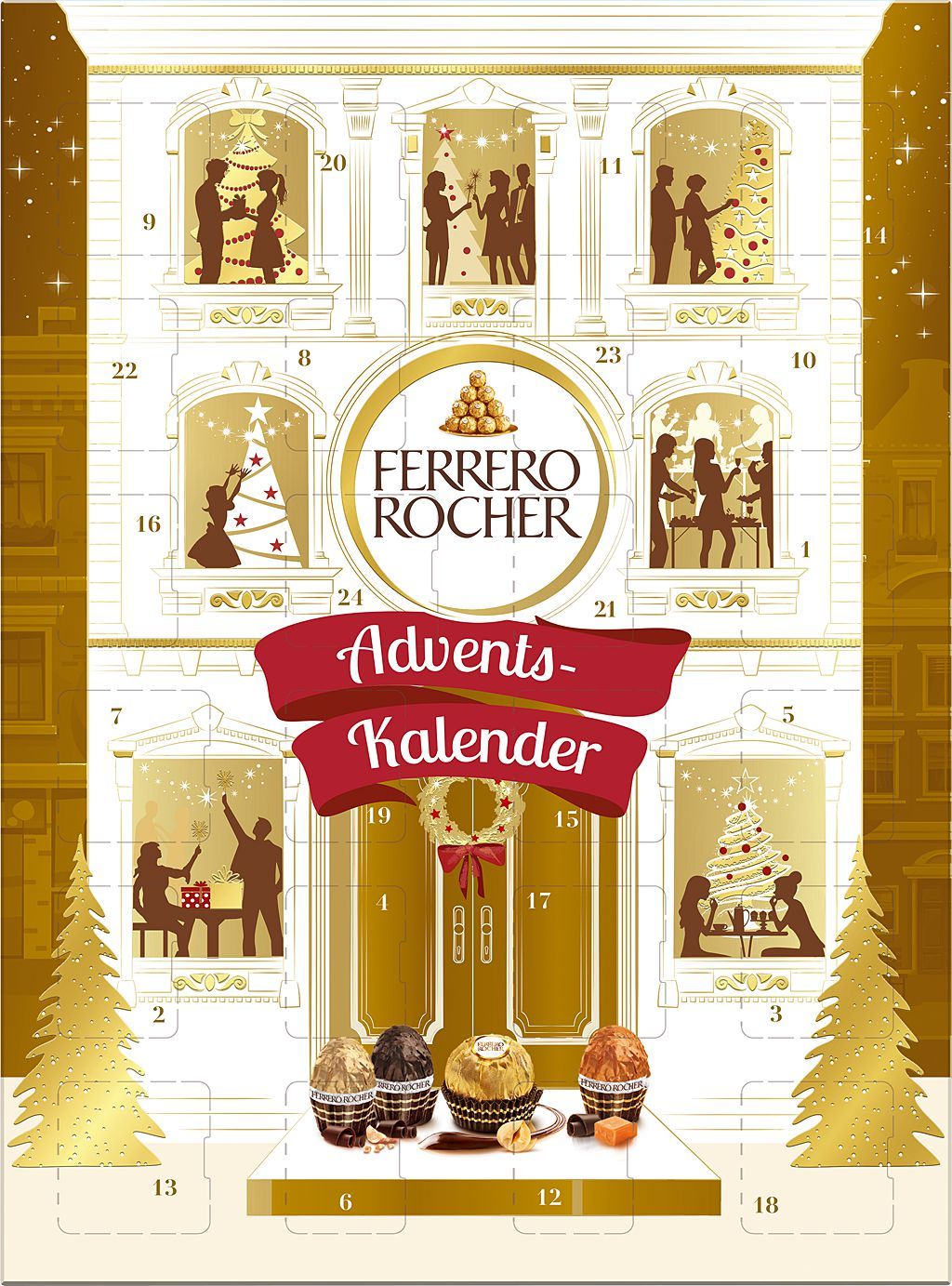 Trvanlivé potraviny - Ferrero Rocher Adventní kalendář 258g