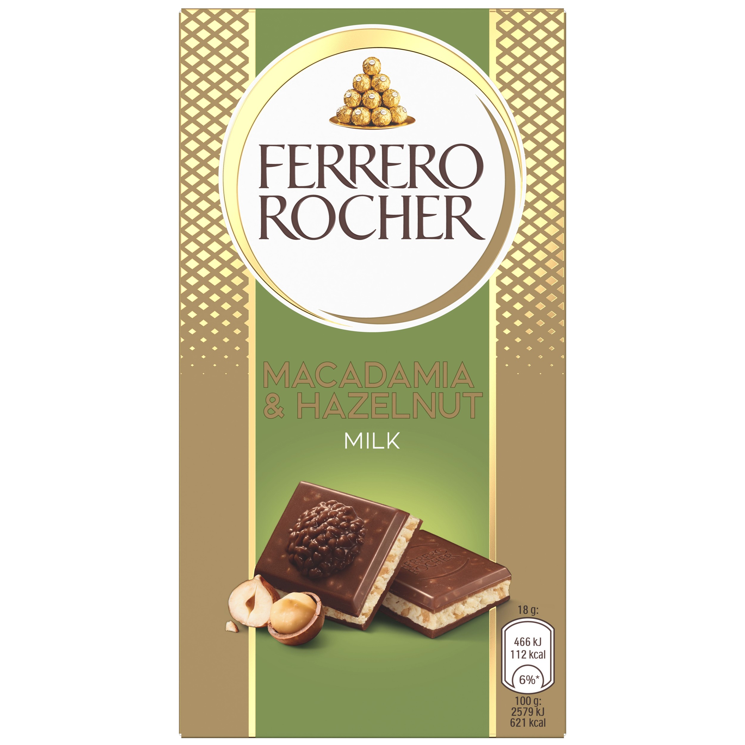 Trvanlivé potraviny - Ferrero Rocher čokoláda Macadamia 90g