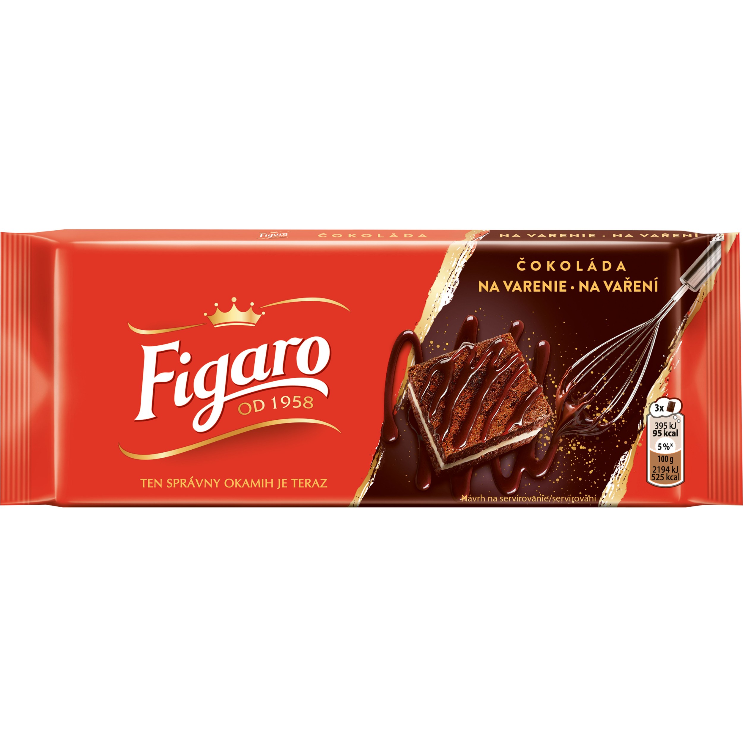 Trvanlivé potraviny - Figaro Čokoláda na vaření hořká 90 g