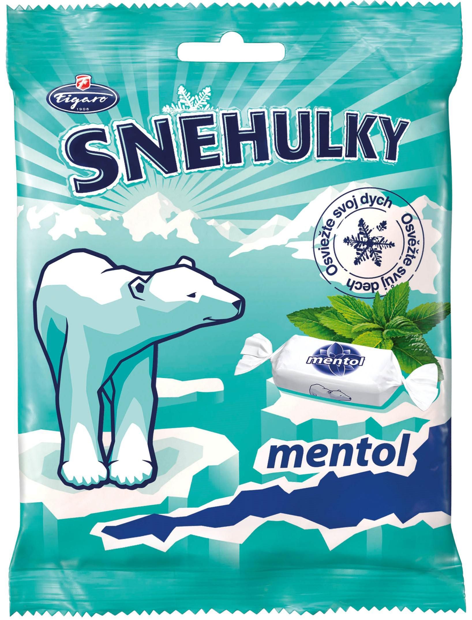Trvanlivé potraviny - Figaro Sněhulky Mentol 90g