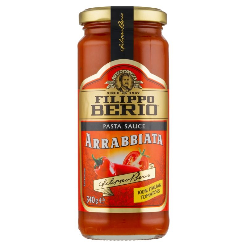 Trvanlivé potraviny - Filippo Berio Rajčatová omáčka Arrabbiata 340g