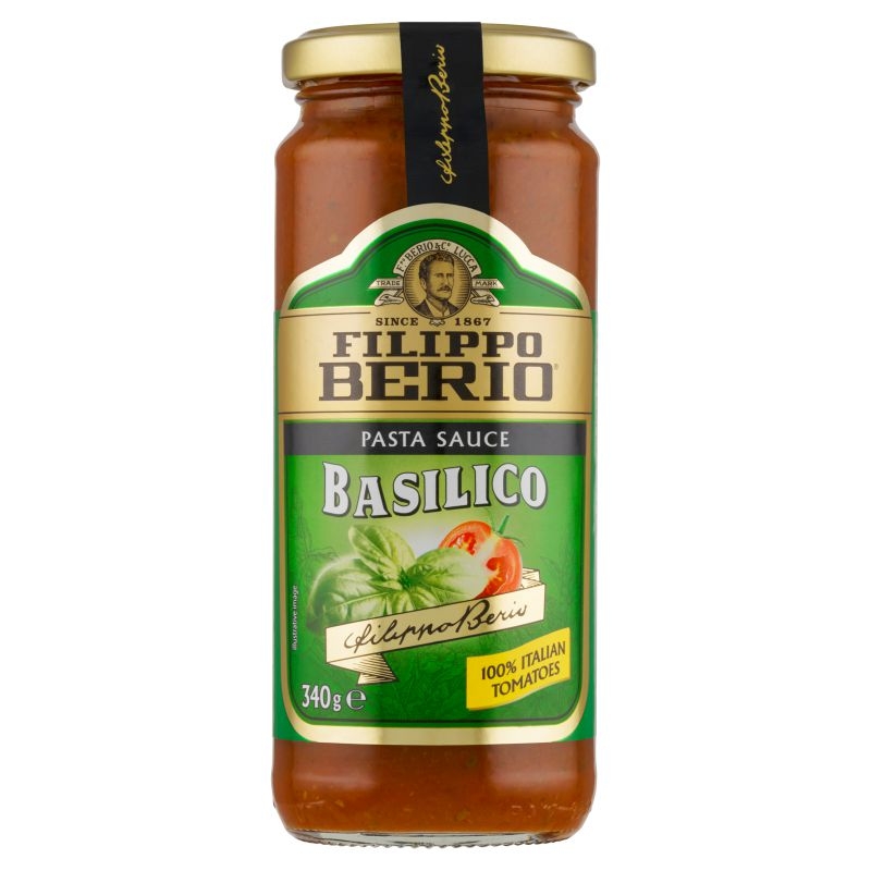 Trvanlivé potraviny - Filippo Berio Rajčatová omáčka s bazalkou 340g