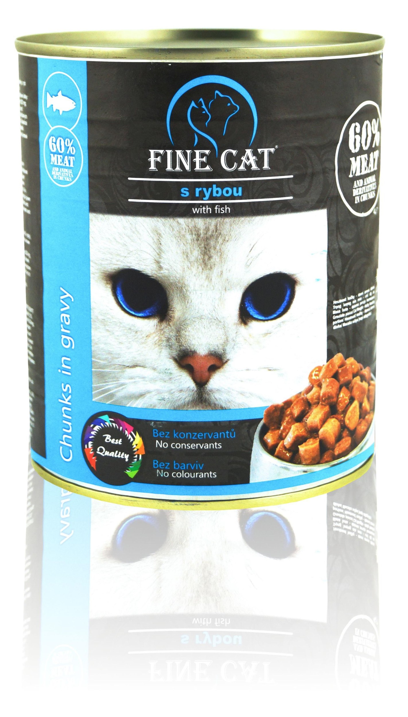 Svět zvířat - Fine Cat konzerva pro kočky s Rybou 830g