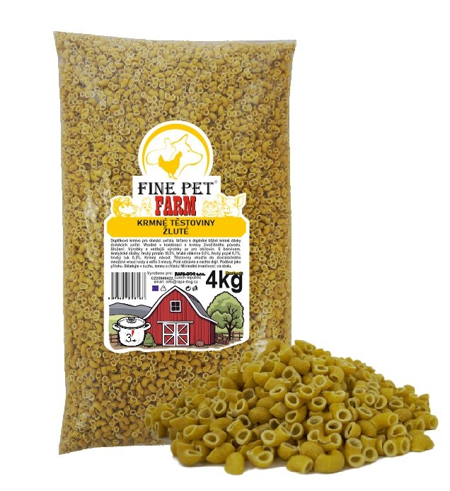 Svět zvířat - Fine Pet Farm Krmné těstoviny Žluté 4kg