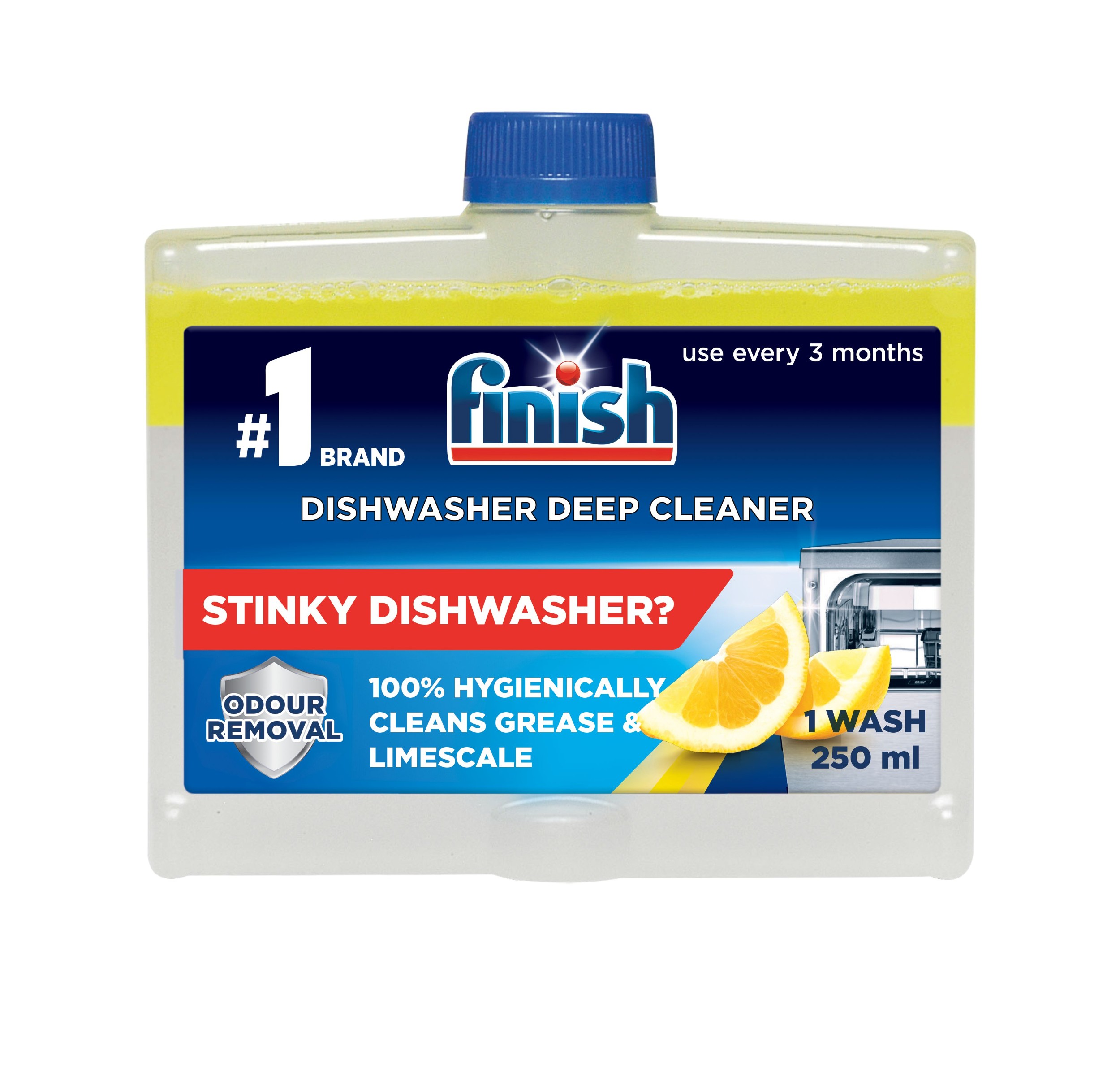 Drogerie a kosmetika - Finish čistič myčky lemon 250 ml