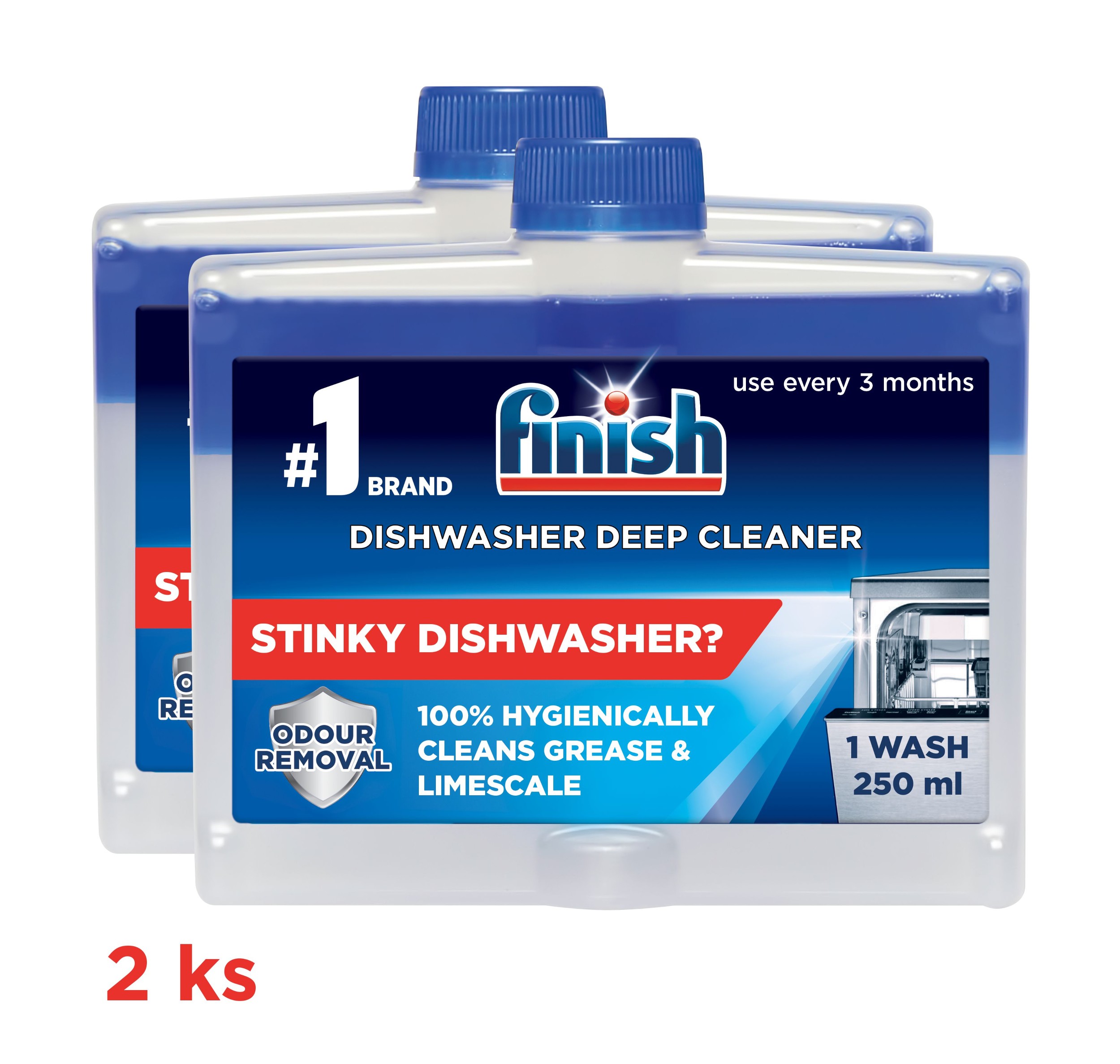 Drogerie a kosmetika - Finish Čistič myčky regular 2x250 ml
