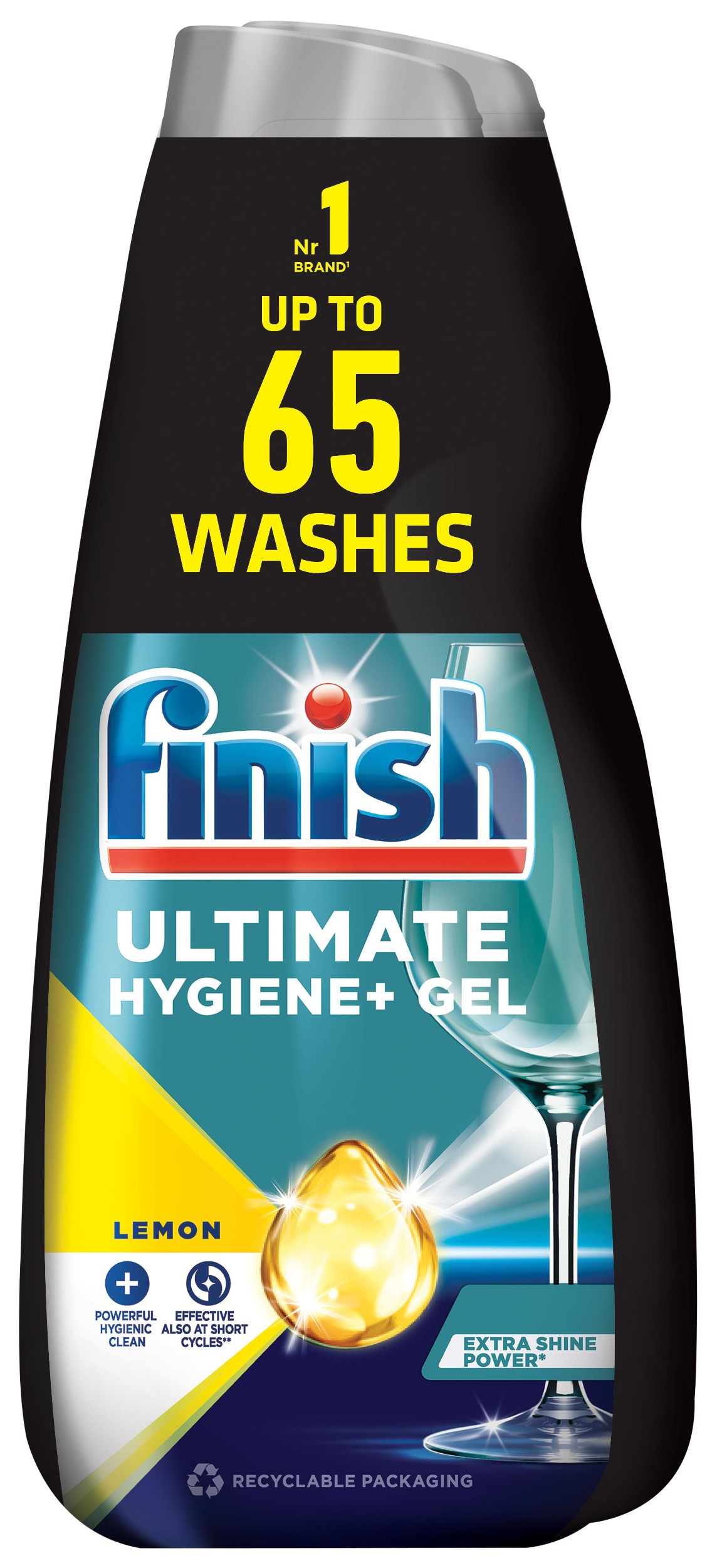 Drogerie a kosmetika - Finish Gel do myčky Ultimate Hygiene+ Lemon 130 dávek