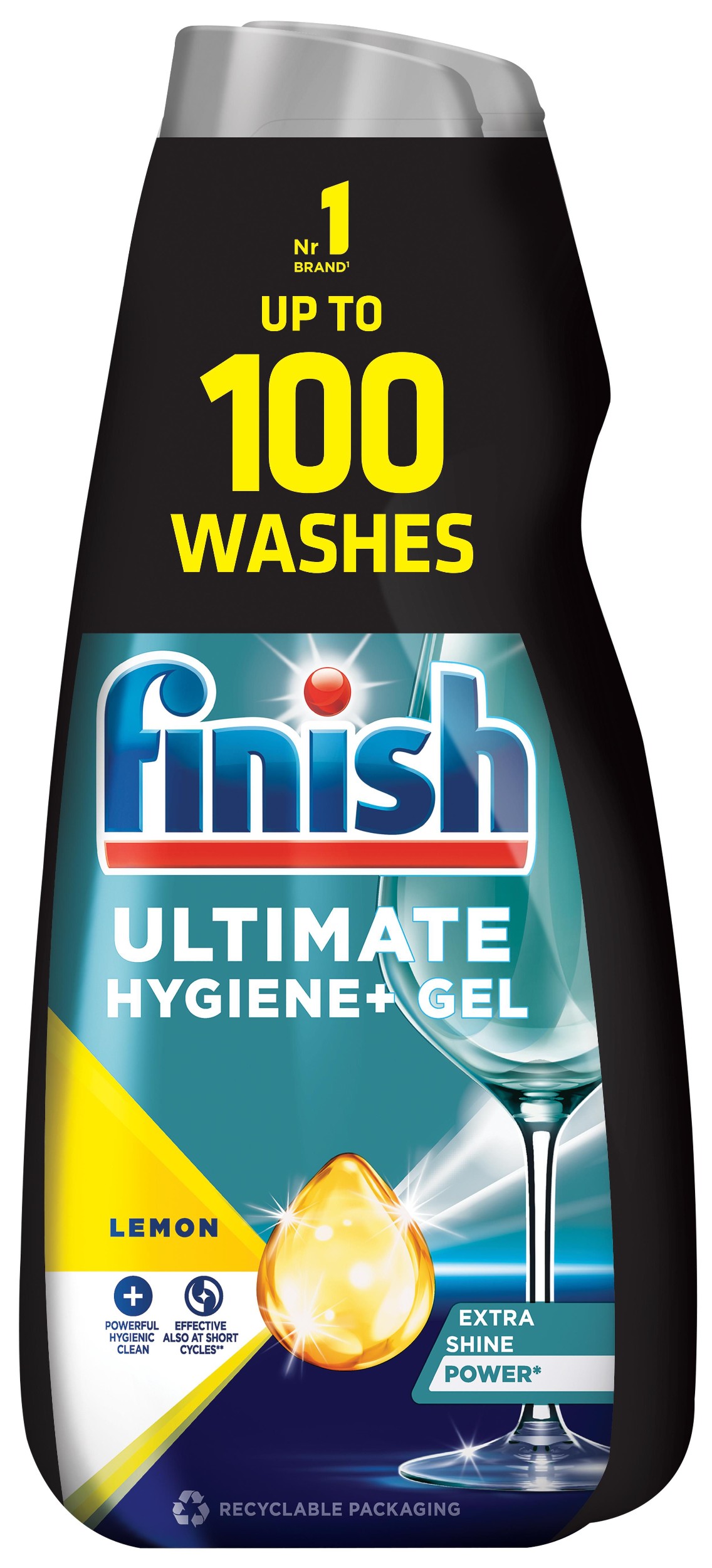Drogerie a kosmetika - Finish Gel do myčky Ultimate Hygiene+ Lemon 200 dávek