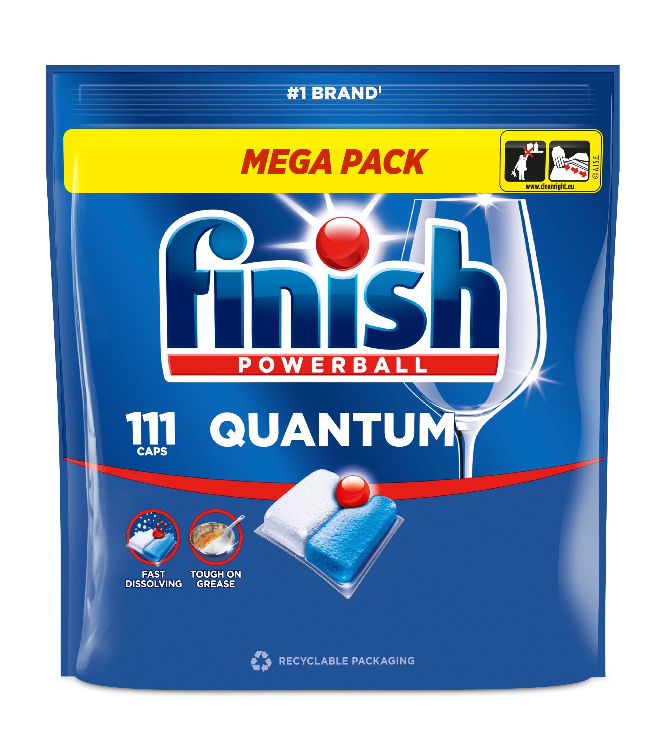 Drogerie a kosmetika - Finish Quantum kapsle do myčky nádobí - Fresh 111 ks