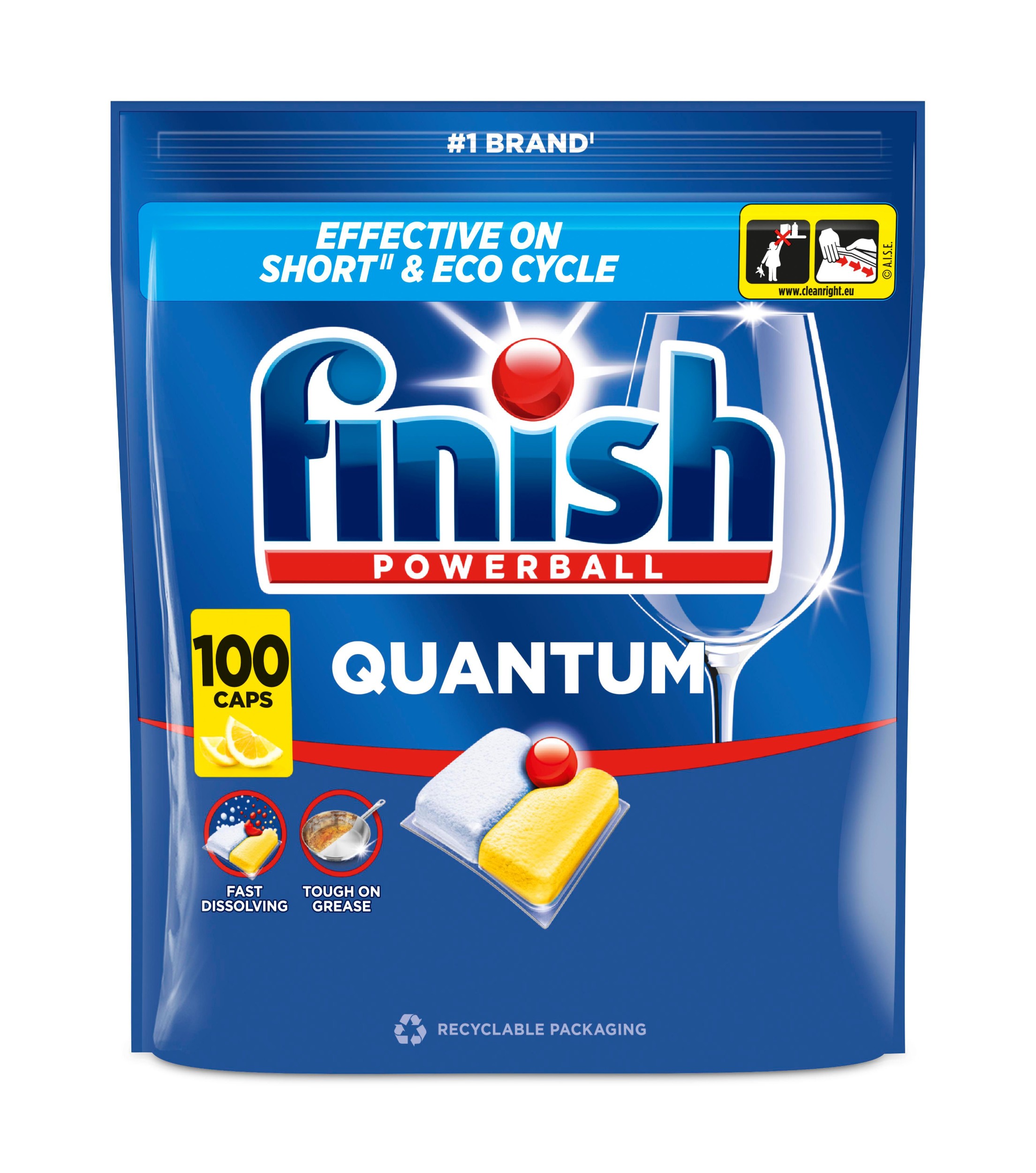 Drogerie a kosmetika - Finish Quantum kapsle do myčky nádobí - Lemon 100 ks