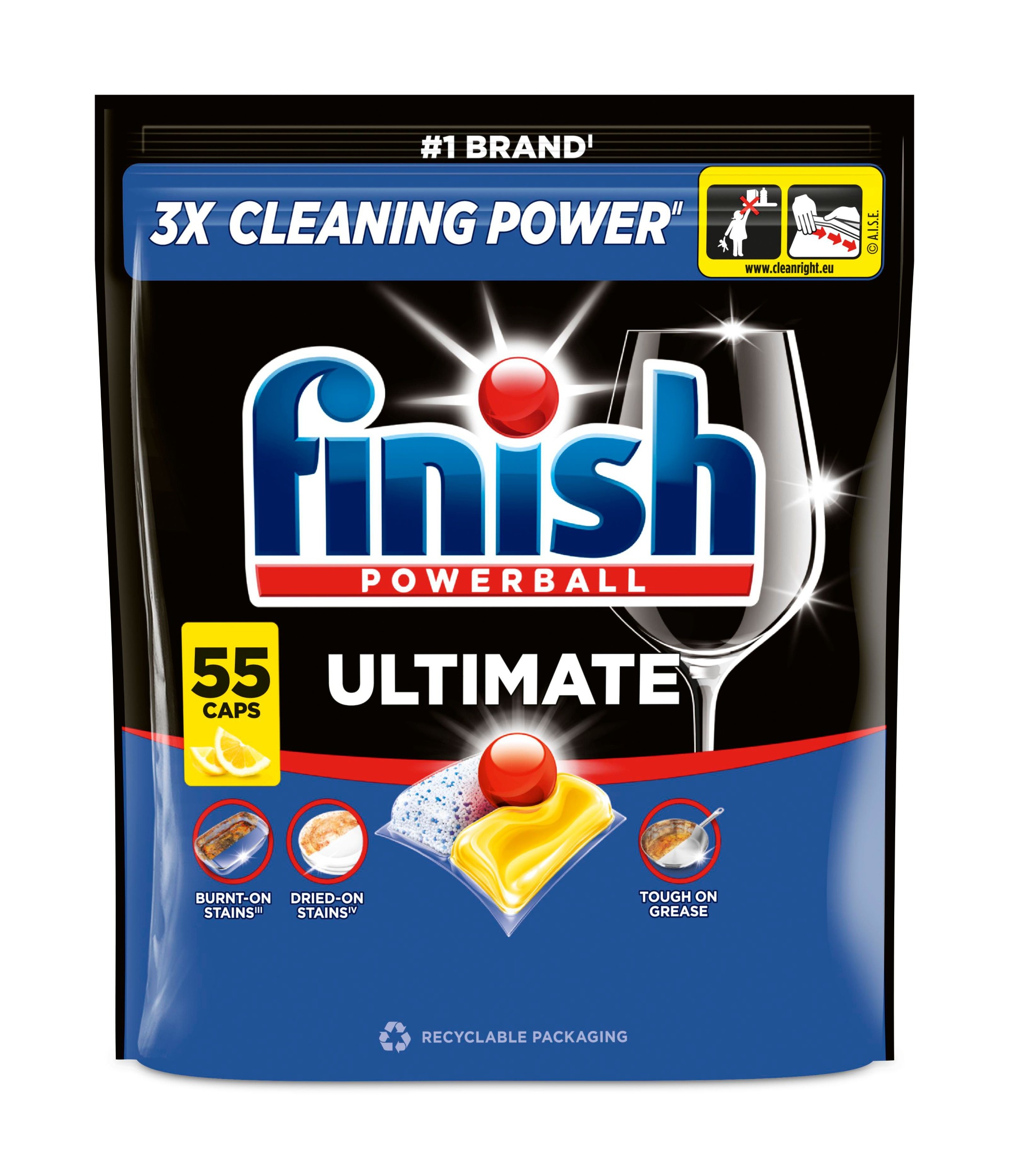 Drogerie a kosmetika - Finish Ultimate kapsle do myčky nádobí - Lemon 55 ks