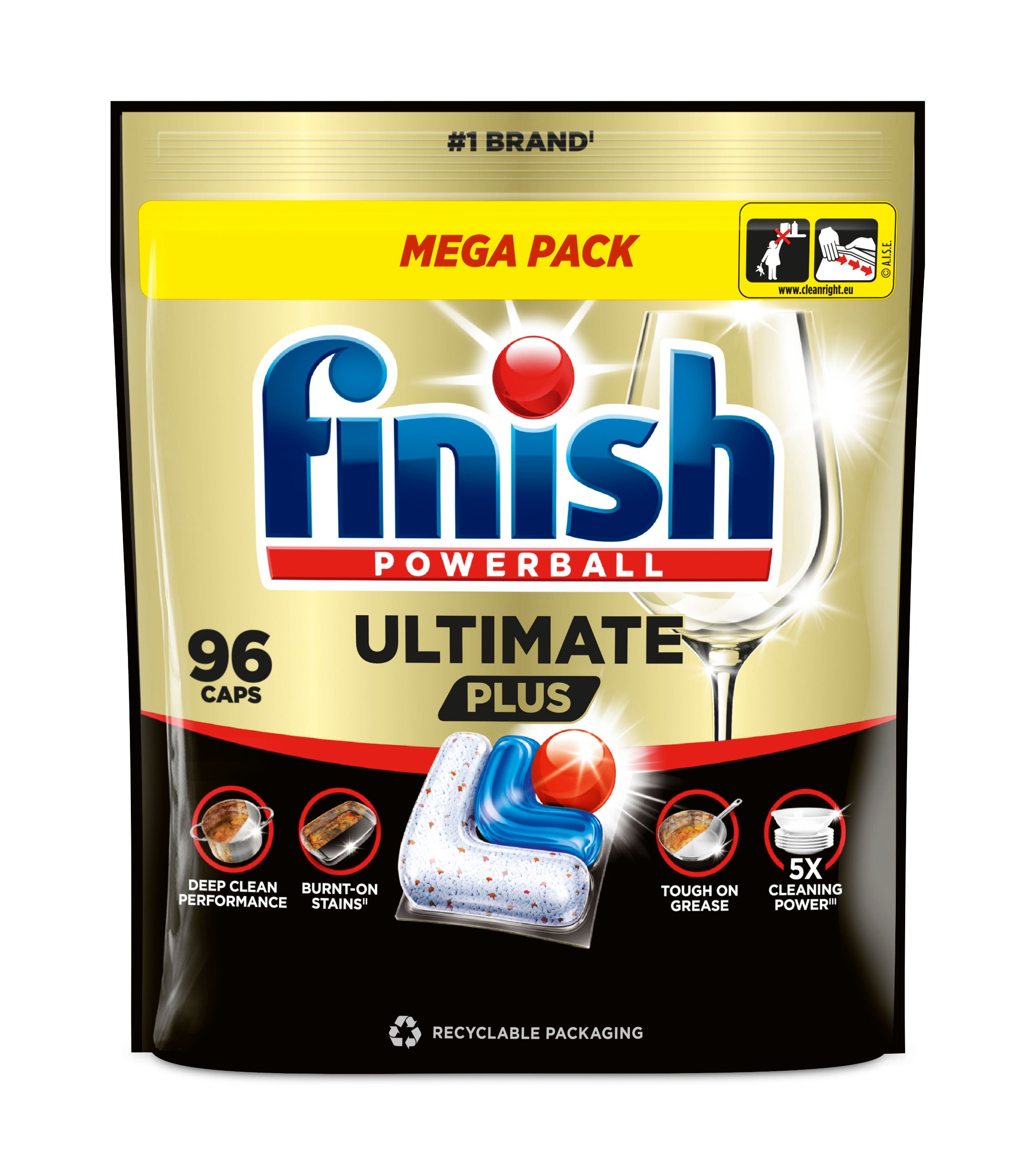 Drogerie a kosmetika - Finish Ultimate Plus kapsle do myčky nádobí - Fresh 96 ks
