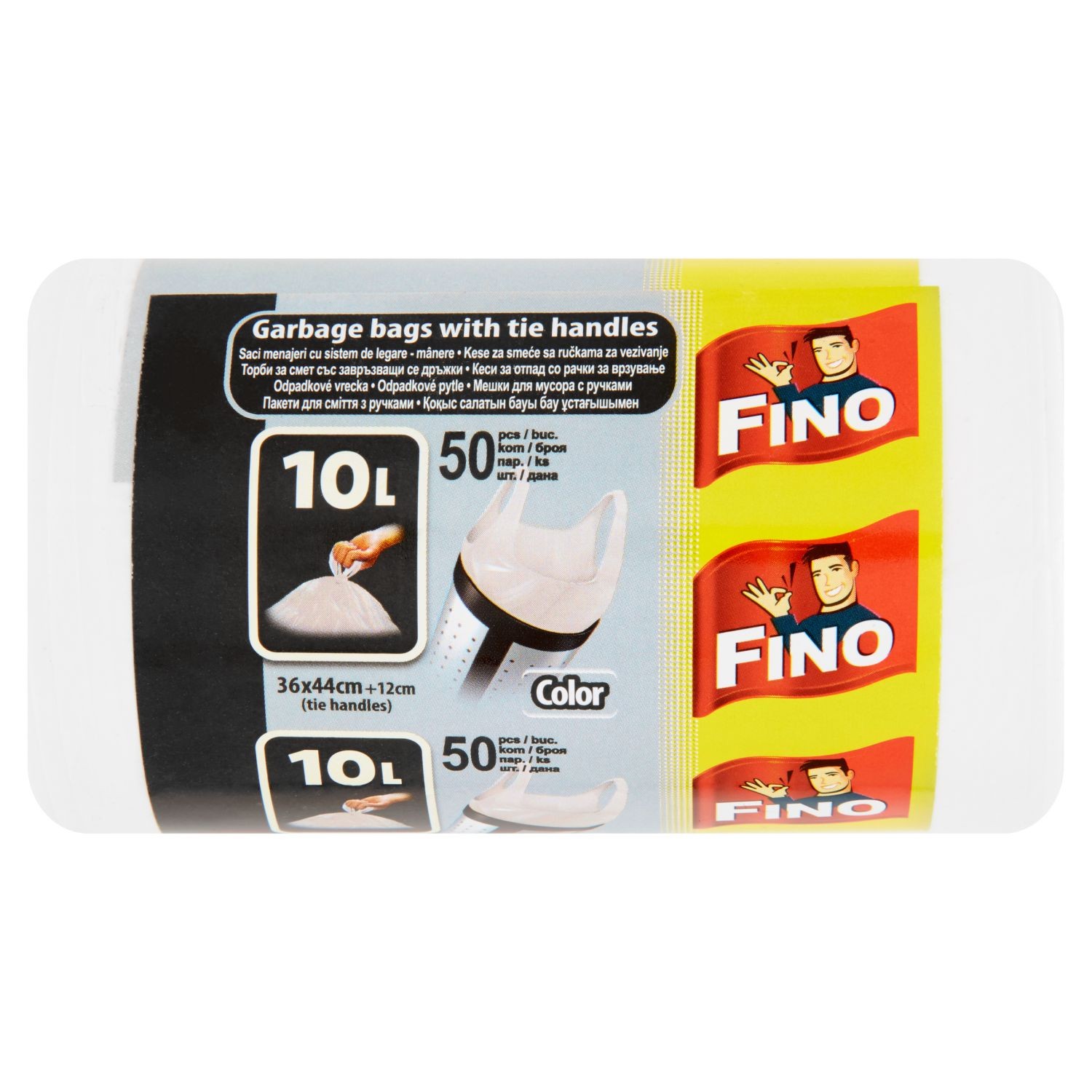 Domácnost a Zahrada - Fino Color Odpadkové pytle 10l x 50ks