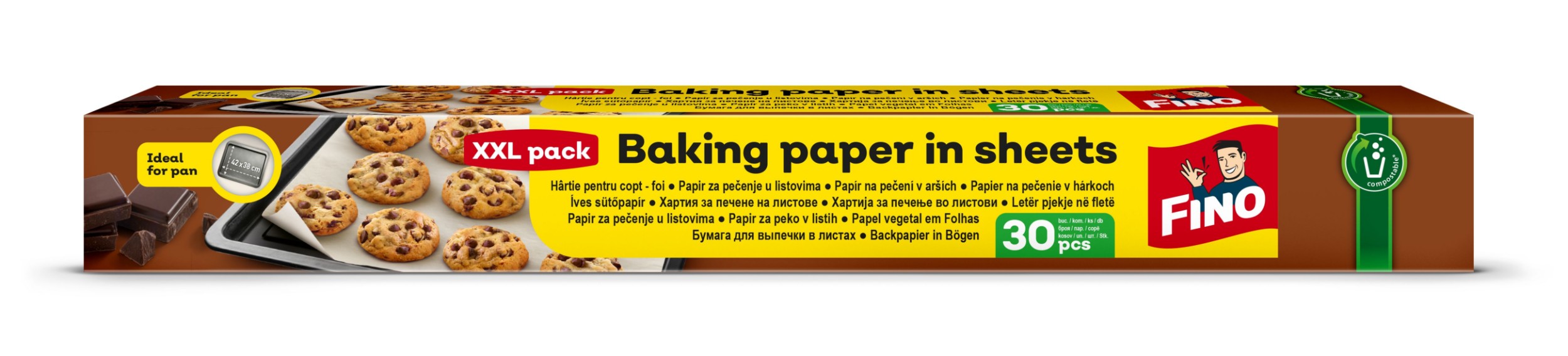 Domácnost a Zahrada - FINO Papír na pečení, archy 30 ks