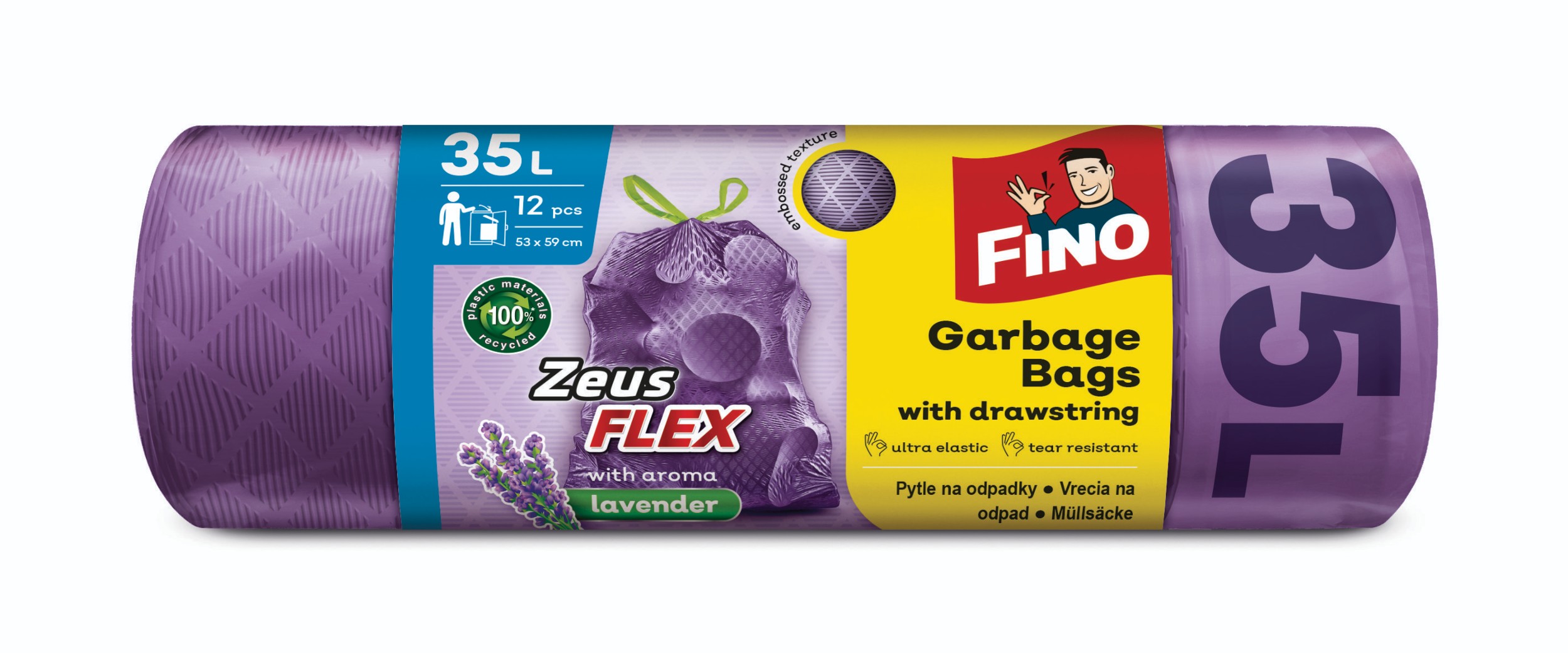 Domácnost a Zahrada - Fino Pytle Zeus Flex zatahovací Aromatic 35l x 12ks