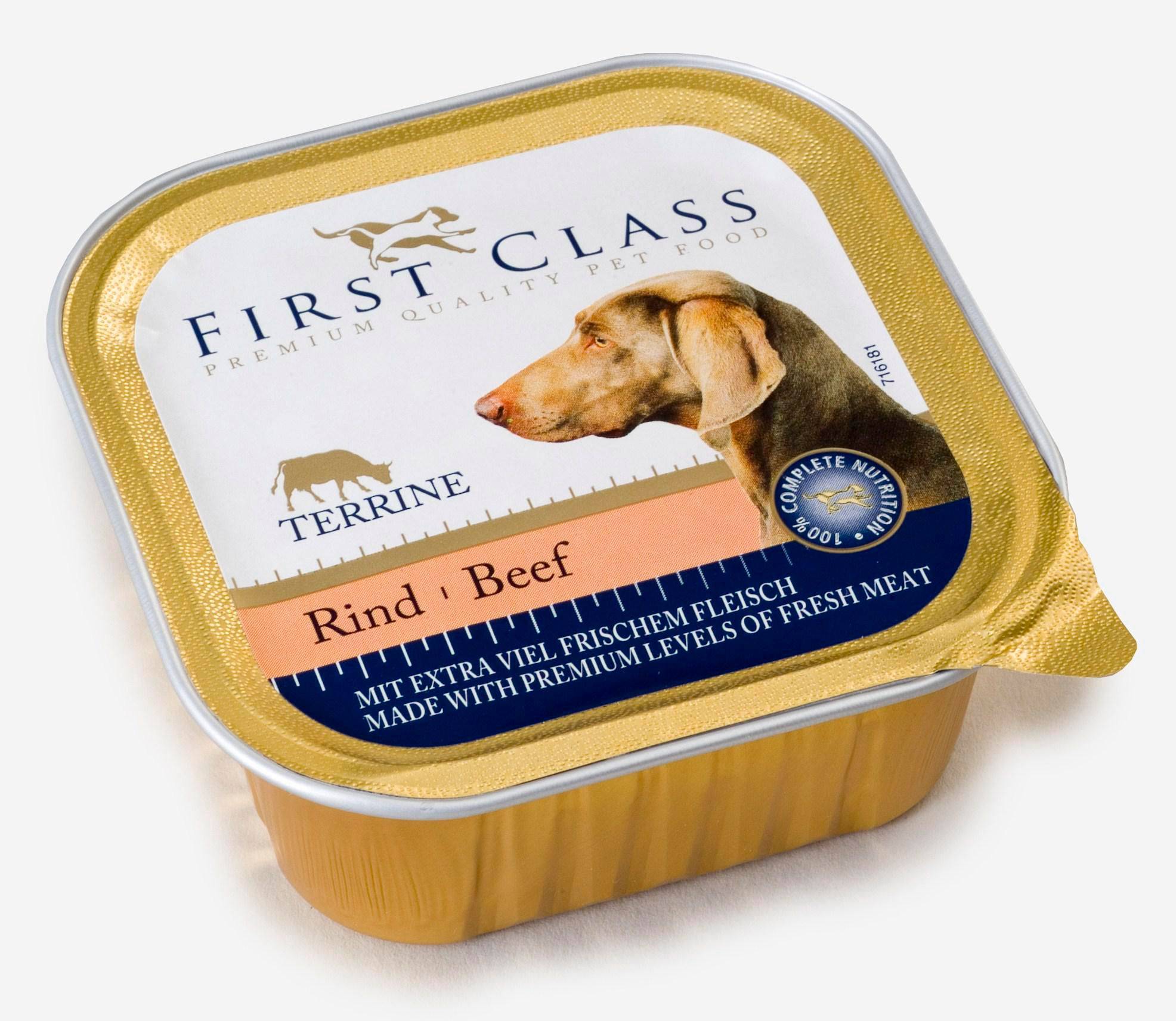 Svět zvířat - First Class Paštika s hovězím pro psy 150 g