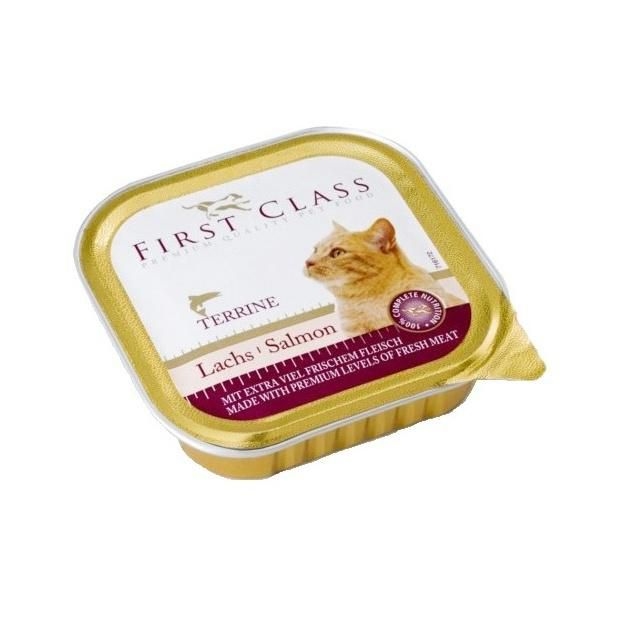 Svět zvířat - First Class Paštika s lososem pro kočky 100 g