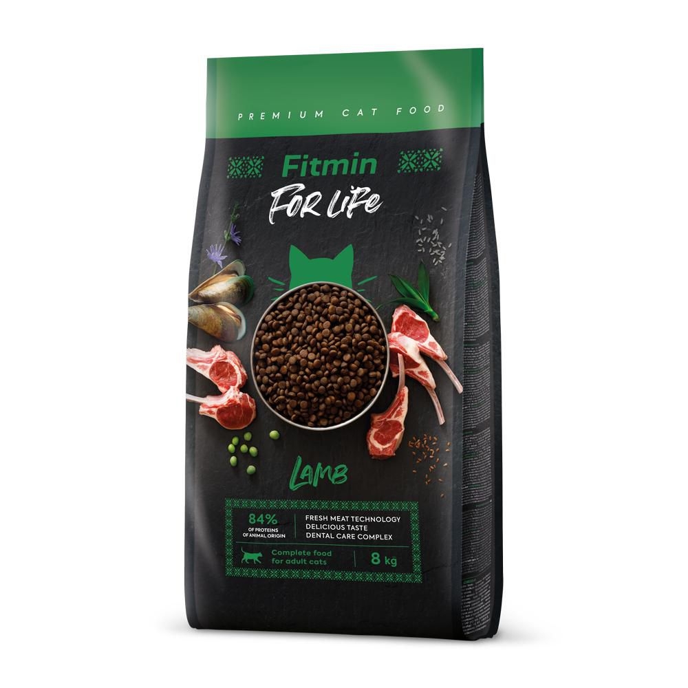 Svět zvířat - Fitmin For Life Adult Lamb krmivo pro kočky 8 kg