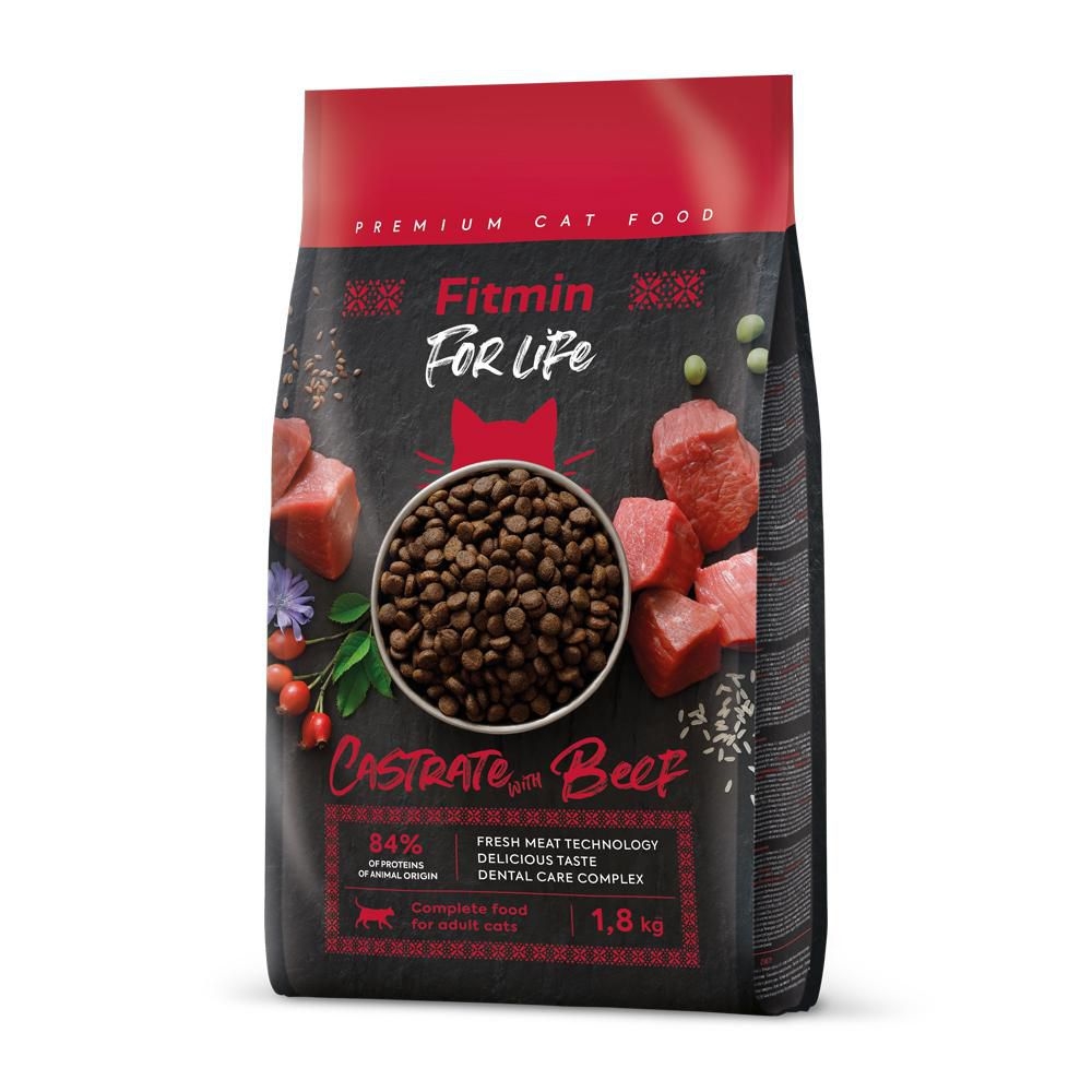Svět zvířat - Fitmin For Life Beef krmivo pro kastrované kočky 1,8 kg