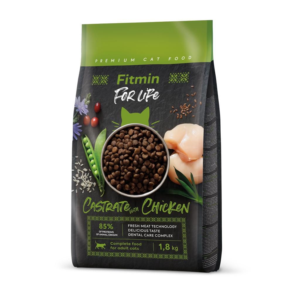 Svět zvířat - Fitmin For Life Chicken krmivo pro kastrované kočky 1,8 kg