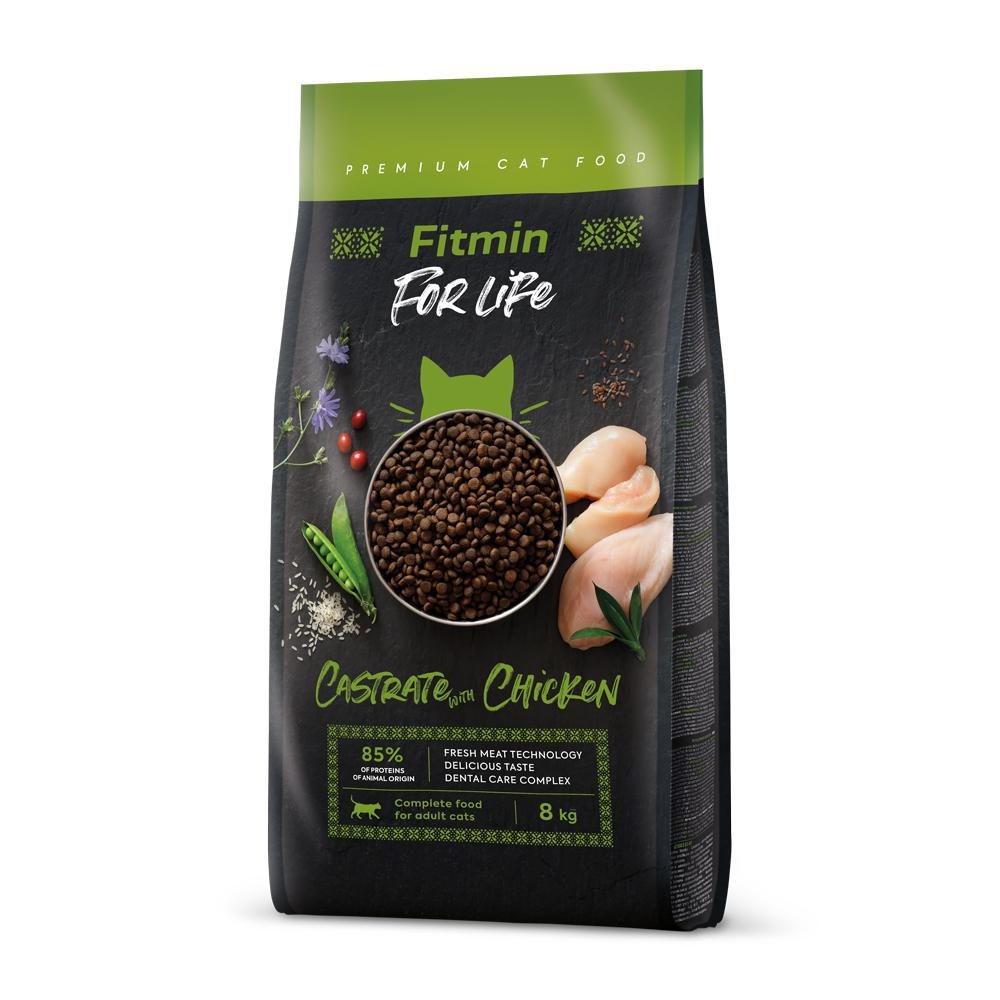 Svět zvířat - Fitmin For Life Chicken krmivo pro kastrované kočky 8 kg