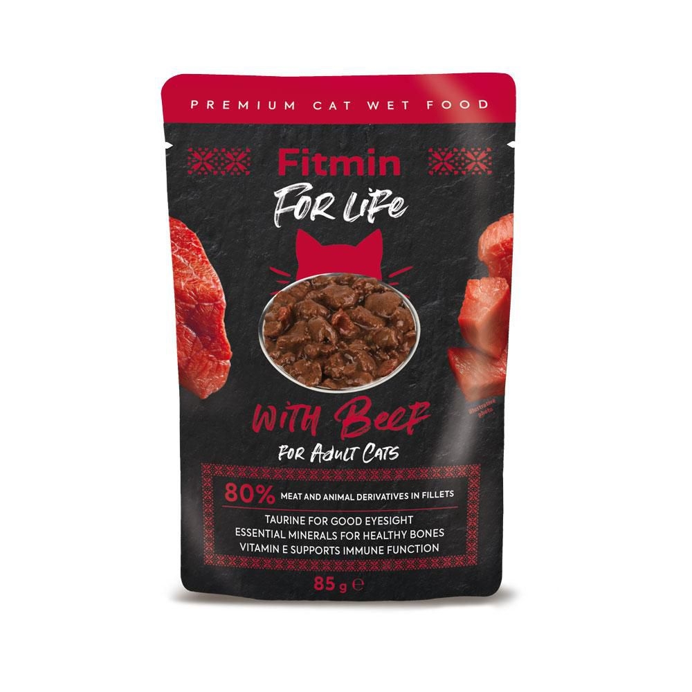 Svět zvířat - Fitmin For Life Hovězí kapsička pro kočky 85 g