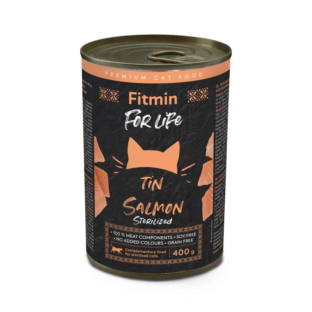 Svět zvířat - Fitmin For Life Konzerva pro kastrované kočky losos 400 g