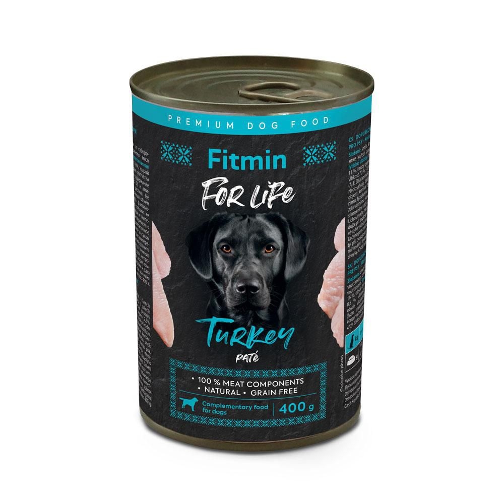 Svět zvířat - Fitmin For Life Krůtí konzerva pro psy 400 g